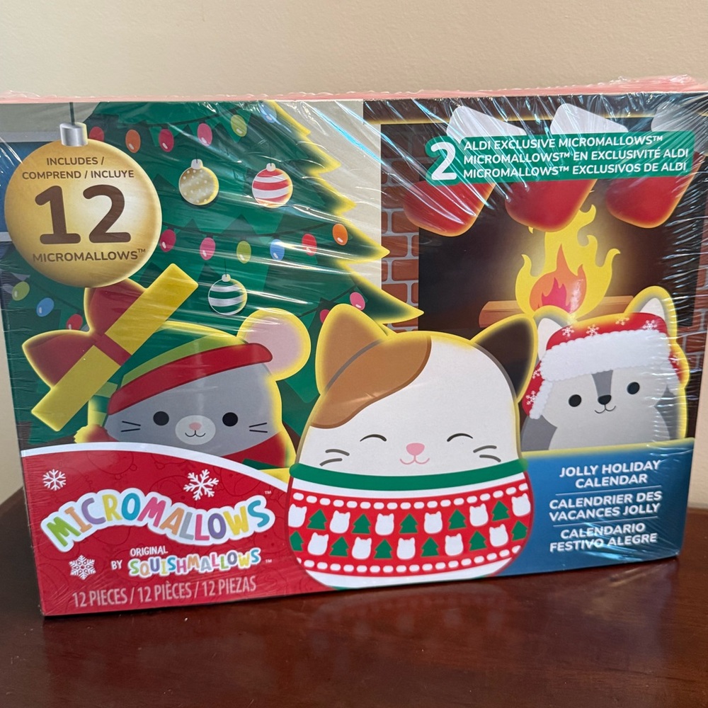 NEW Micromallows Squishmallows Advent Calendar - 12 Pc 2025 Limited Edition Aldi